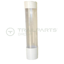 Wall mounted plastic cup dispenser