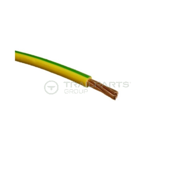 Cable single core 6mm earth green/yellow type 6491X