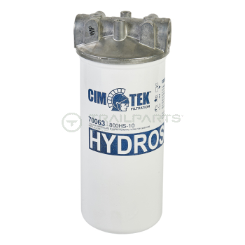 Water/particulate filter 1Inch BSP 10mu 150l/m & adaptor