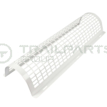 Tubular heater wire guard 2' single tube white