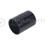 50mm solvent weld straight connector black (x5)