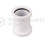 40mm push fit straight connector white (x10)