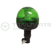 Standard LED 12/24V flexi spigot beacon green R10/IP66