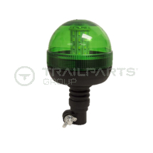 Standard LED 12/24V flexi spigot beacon green R10/IP66