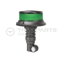 12/24V LED flexipole mount low profile beacon c/w green lens