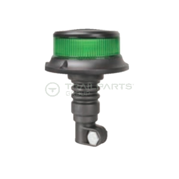 12/24V LED flexipole mount low profile beacon c/w green lens