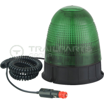 12/24V Magnetic / 3 bolt LED beacon c/w green lens