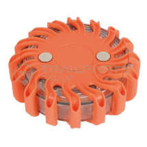 Magnetic LED warning strobe battery operated amber 120mm