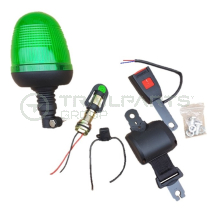 Seatbelt warning kit LED flexi spigot beacon & bolt-on spigo