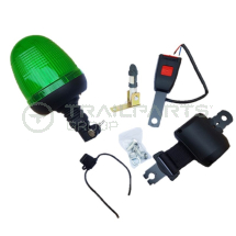 Seatbelt warning kit LED flexi spigot beacon fold down spigo
