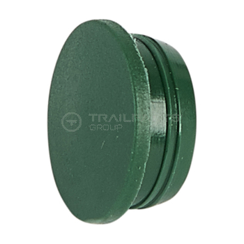 Green plastic blanking cap for AL-KO 160-230mm backplates