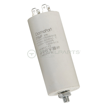 Capacitor 25uF 250V with spade terminals