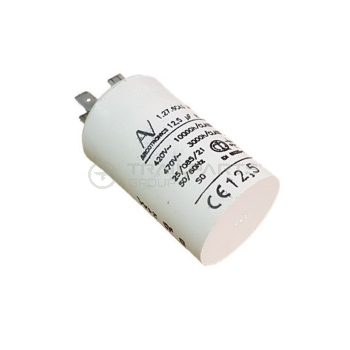 Capacitor 12.5uF 400/450V with spade terminals