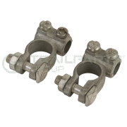 Battery terminals positive and negative pair - max 25mm cabl