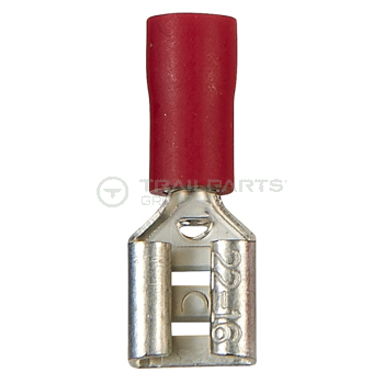 Spade connectors red female 4.8mm (x 100)
