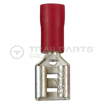 Spade connectors red female 6.3mm (x 100)