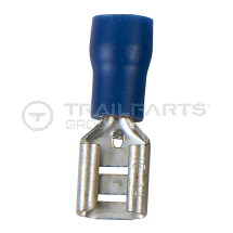 Spade connectors blue female 4.8mm (x 100)