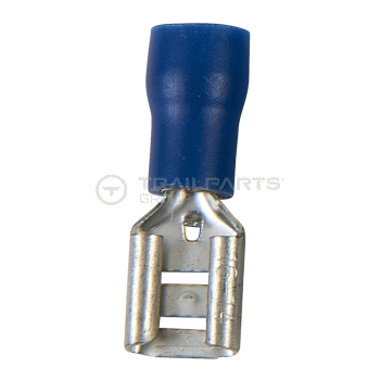 Spade connectors blue female 8.0mm (x 100)