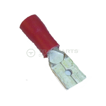 Spade connectors red male 4.8mm (x 100)