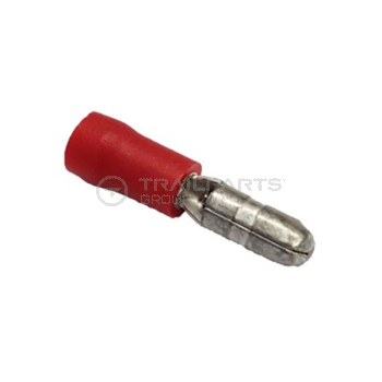 Bullet connectors red male 4mm (x 100)*