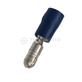 Bullet connectors blue male 5mm (x 100)