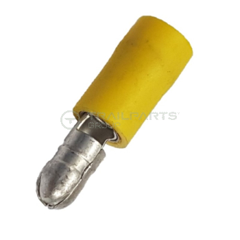 Bullet connectors yellow male 4mm (x 100)