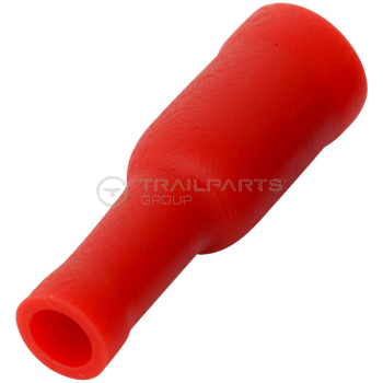 Bullet female receptacle red 4mm (x 100)