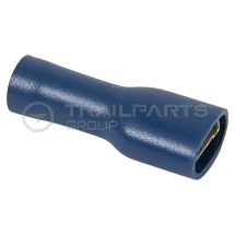 Blue fully insulated push-on connectors 6.3mm (x 100)