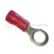 Red ring crimp connector 5.3mm (x 100)