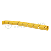Yellow spiral cable wrap 30m