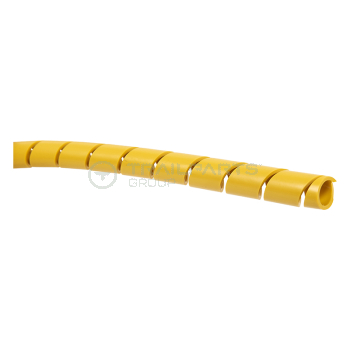 Yellow spiral cable wrap 30m