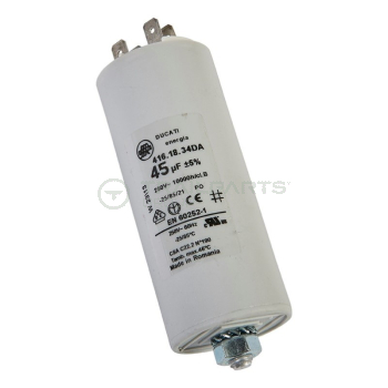 Capacitor 45uF 250V with spade terminals