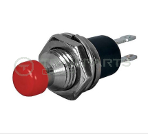 Miniature momentary ON red push button switch 0.5A 7mm