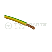 Cable single core 6mm earth green/yellow type 6491X