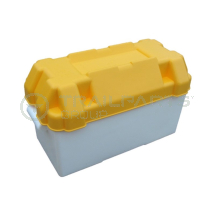 Plastic battery box with lid 445 x 240 x 270mm high