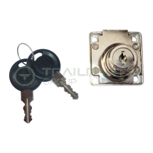 Securi-cabin hatch lock with 2 keys D20 rosette - 19 x 22mm