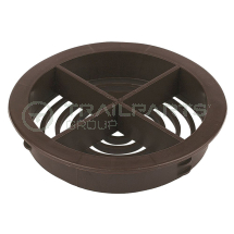 Circular floor vent brown 70mm (x10)