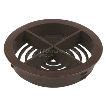 Circular floor vent brown 70mm (x10)