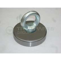 50mm circular magnet c/w 20mm eye 18kg pull force