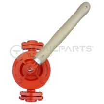 KL2 red semi rotary pump c/w handle and 1inch female flanges