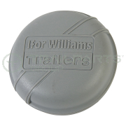Ifor Williams grease cap 76mm grey