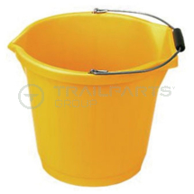 Heavy duty builders bucket yellow 3 gallon