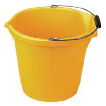 Heavy duty builders bucket yellow 3 gallon