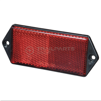 Rectangle reflector red