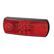 Rear marker lamp 12/24V LED red with reflex reflector