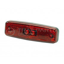 Rubbolite 891 rear marker lamp 12/24V LED red c/w fly lead