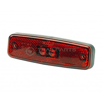 Rubbolite 891 rear marker lamp 12/24V LED red c/w fly lead