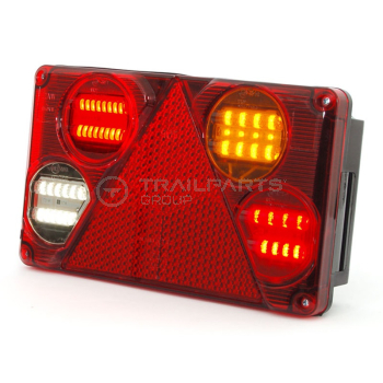 Rear lamp 10-30V LED 232x142mm 6-function right hard wired