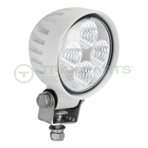 LED work lamp single bolt 85mm dia 12/24V 1400 lumens white