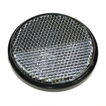 Round reflector white self-adhesive